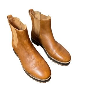 Madewell Ivy Lug Sole Leather Chelsea Boots